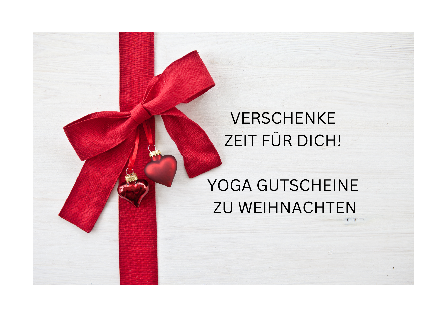 Mehr über den Artikel erfahren Verschenke ZEIT für DICH – YOGA Gutscheine zu Weihnachten